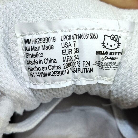 Hello Kitty Casual Court Sneaker By Sanrio Women Size US 7 Fits True To Size NWT - Picture 10 of 11